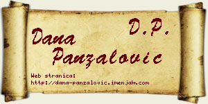 Dana Panzalović vizit kartica